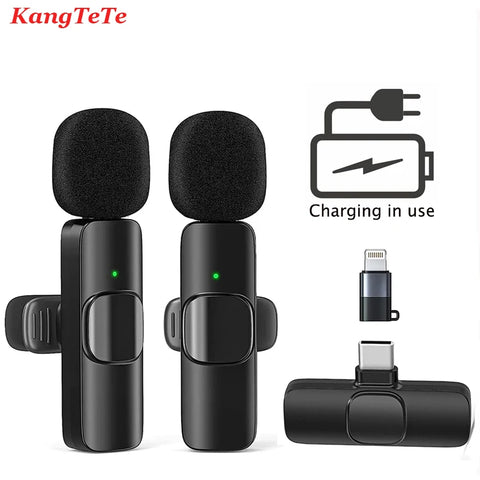 Lavalier Microphone for iPhone Android iPad Netbook Lightning/Type C Video Game Audio Smart Recording Pickup Wireless Microphone