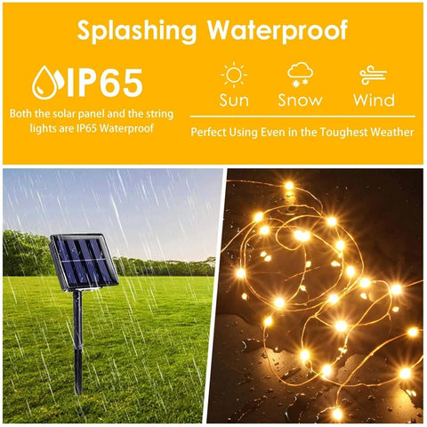 OSIDEN LED Outdoor Solar String Lights 7m/12m/22m solar lamp for Fairy Holiday Christmas Party Garland Lighting IR Dimmable