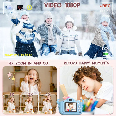 20MP Dual Lens HD 1080P Kids Digital Camera