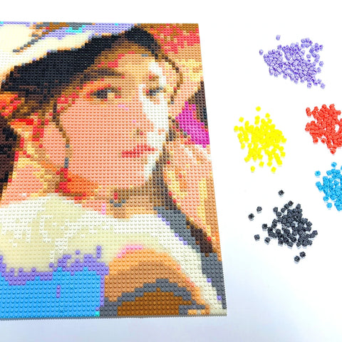 Photo Custom DIY Pixel Art Mosaic Building Blocks Painting Private Design Portrait Scenery Wall Decoration Girl Friend Gift Toys