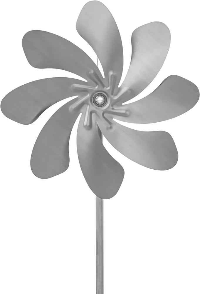 Yard Windmill 360 Degree Rotation Heavy Duty Metal Windmill Outdoor Wind Catcher Garden Sculptures Stainless Steel Windmills