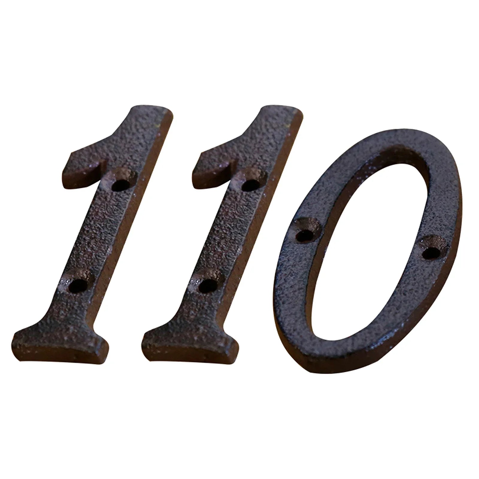 Metal Letters Numbers Cast Iron Decoration