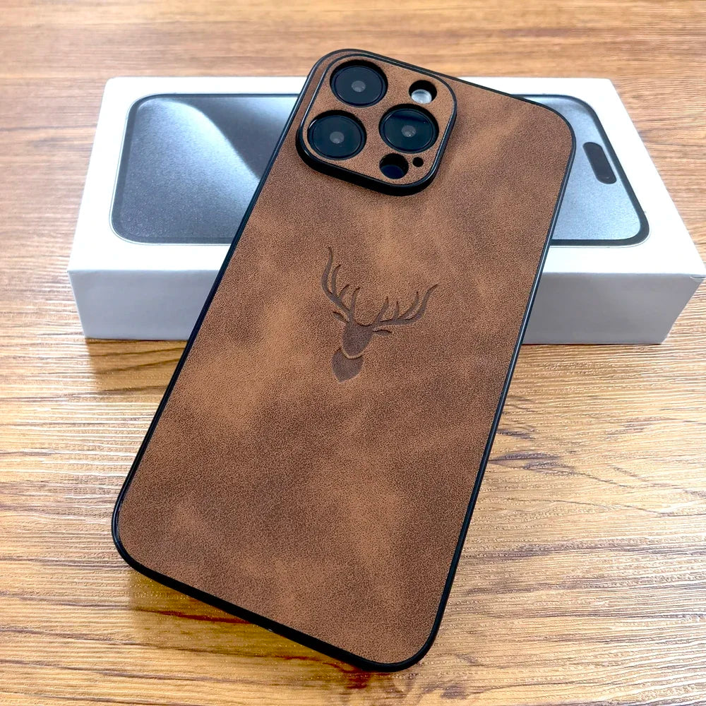 Luxury Retra PU Leather Case For iPhone