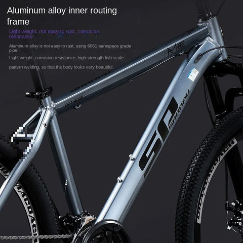 FJ Aluminum Alloy Mountain Bike Adult New Effortless Variable Speed Bicycle Shock Absorber Racing Student Male Female Bicycles