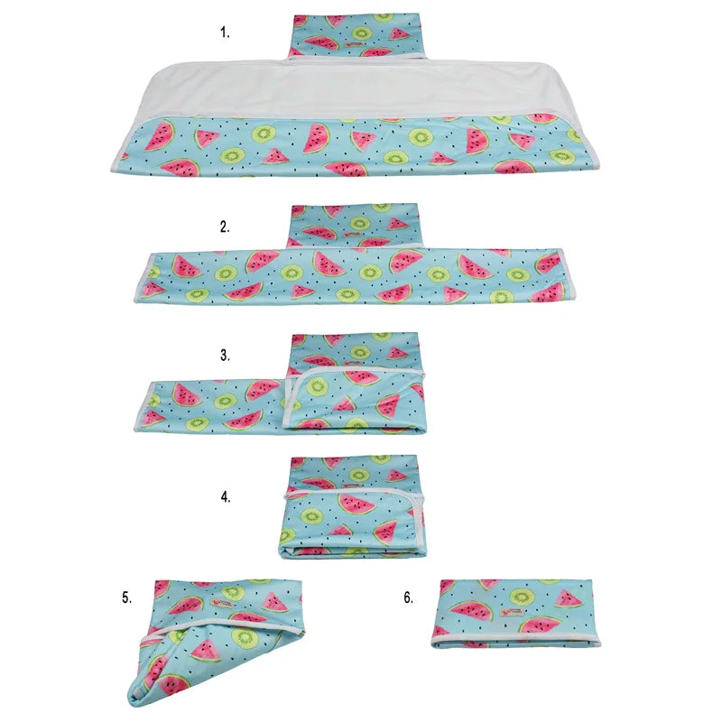 [Littles&Bloomz] Baby Portable Foldable Washable Compact Travel Nappy Diaper Changing Mat Waterproof Floor Change Play Mat