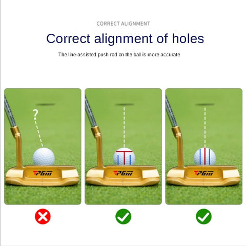 PGM 1pc Golf Ball Line Liner Drawing Marking Alignment Putting Tool and 2 Pieces Golf Ball Marker Pen, Golf Scribe Accessories