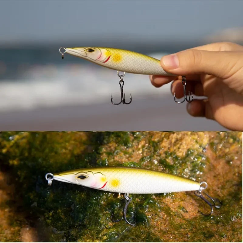 Floating Pencil Fishing Lures Stickbait Topwater Surface Walk The Dog