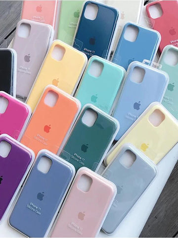 Luxury Original Silicone Case For Apple iPhone