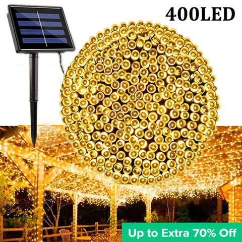 Outdoor Waterproof Solar Fairy LED String Lights