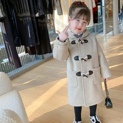 Girls Wool Coat Jacket