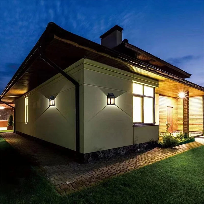 Solar Wall Lights Outdoor Tungsten Waterproof Wireless Motion Sensor Security Lamps Dusk to Dawn Lighting for Garden 1~8PCS