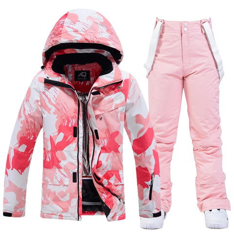 Women's Snow Wear 10k Waterproof Ski Suit Set