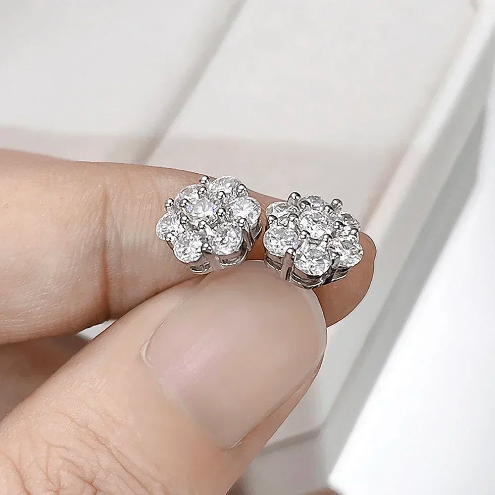 3/5mm Moissanite Diamond Stud Earrings