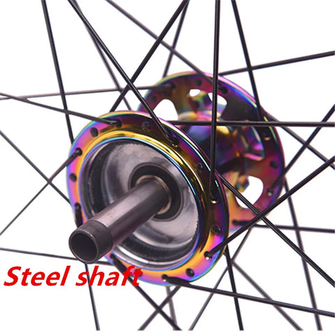 quick-release barrel axle mountain bike wheel