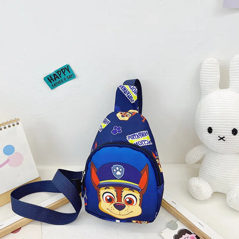 Paw Patrol Children's Chest Bag Cartoon Backpack Kids Outdoor Casual Shoulder Bags Anime Chase Skye Cross bag Children Toy Gifts