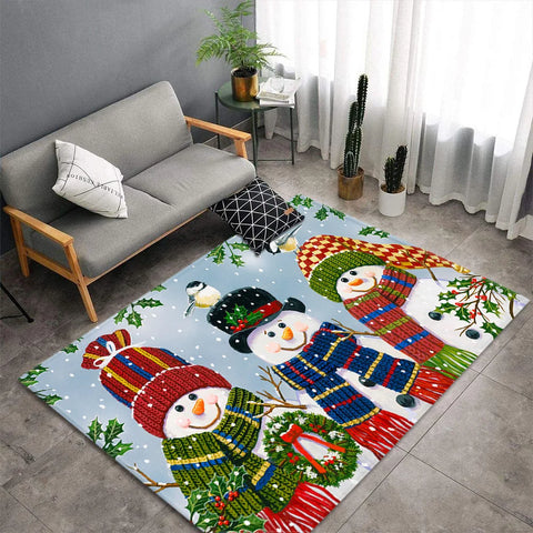 Christmas Carpet for Living Room Home Decoration Large Rugs Santa Claus Kids Room Children Bedroom Bedside Mats New Year Gifts