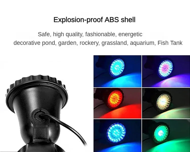 1-6 Bulb Sets LED Underwater Light IP68 RGB