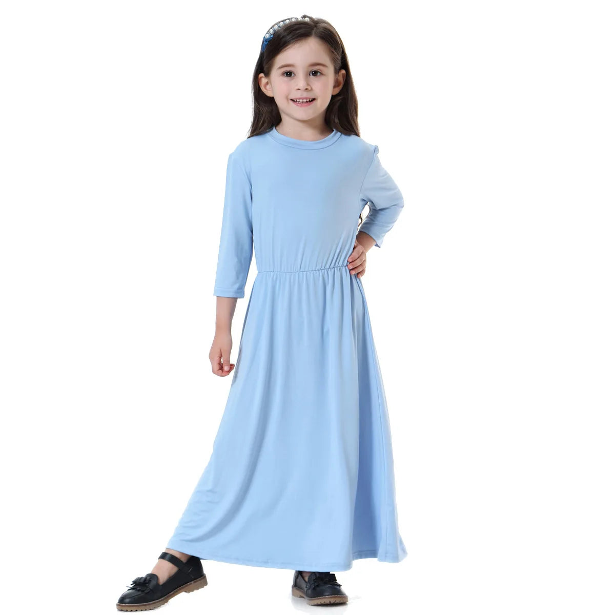 Morocco Arab Vestidos Children Girl Abaya