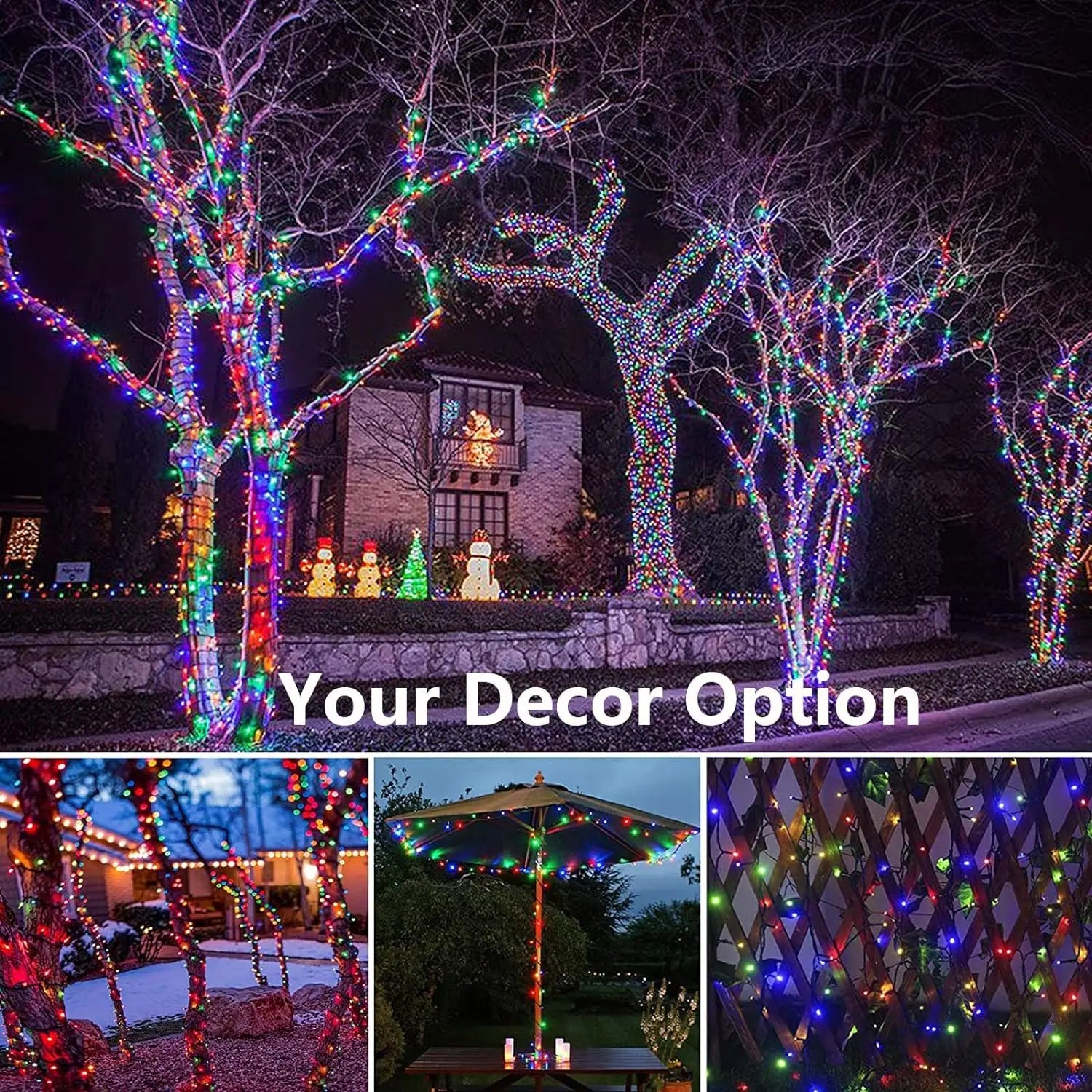 Outdoor Waterproof Solar Fairy LED String Lights