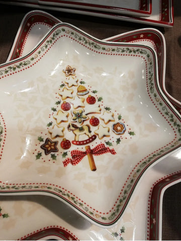 Christmas Decoration Dinner Plates, Dessert Tray, Salad Tray, Milk Pot, Creamer, Kitchen Tableware, Dinnerware