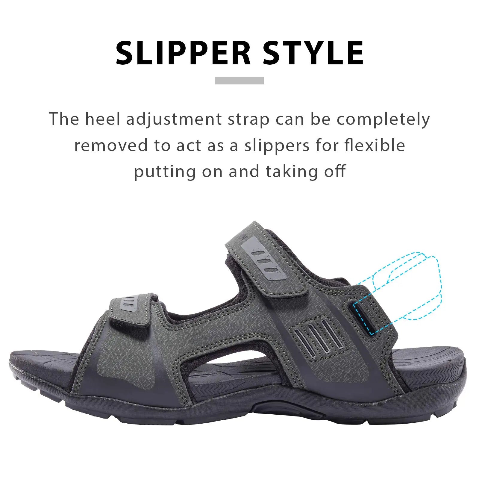 GOLDEN CAMEL Sport Sandals For Men Outdoor Open Toe Hiking Sandal Casual Athletic Beach Shoes for Men Summer Water Slidess