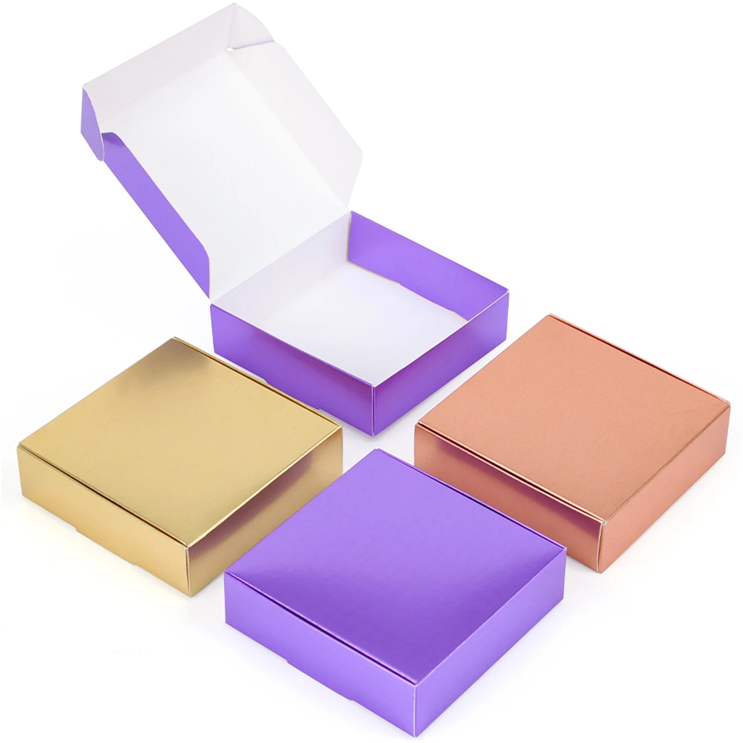 Purple packaging carton gift box soap box