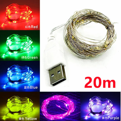 USB LED String Light 10M Copper Wire