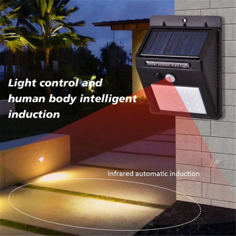 Solar Motion Sensor Wall Lights