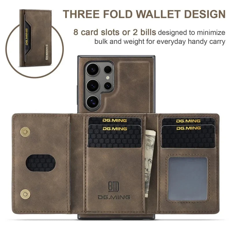 2 in 1 Detachable Wallet Card Holder Phone Case