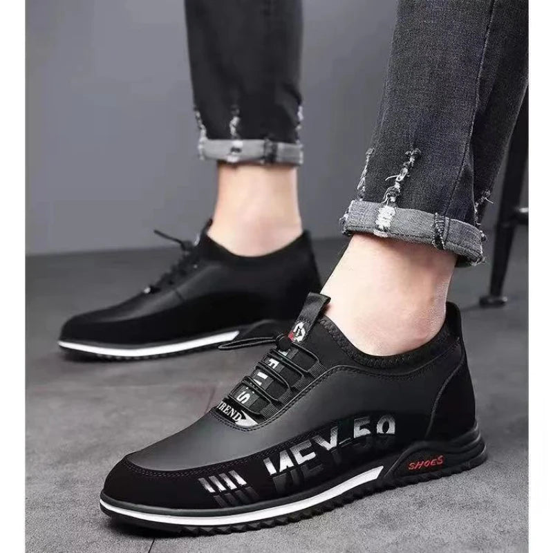 Casual Sneaker Male Comfortable Leather Mens Running Shoes