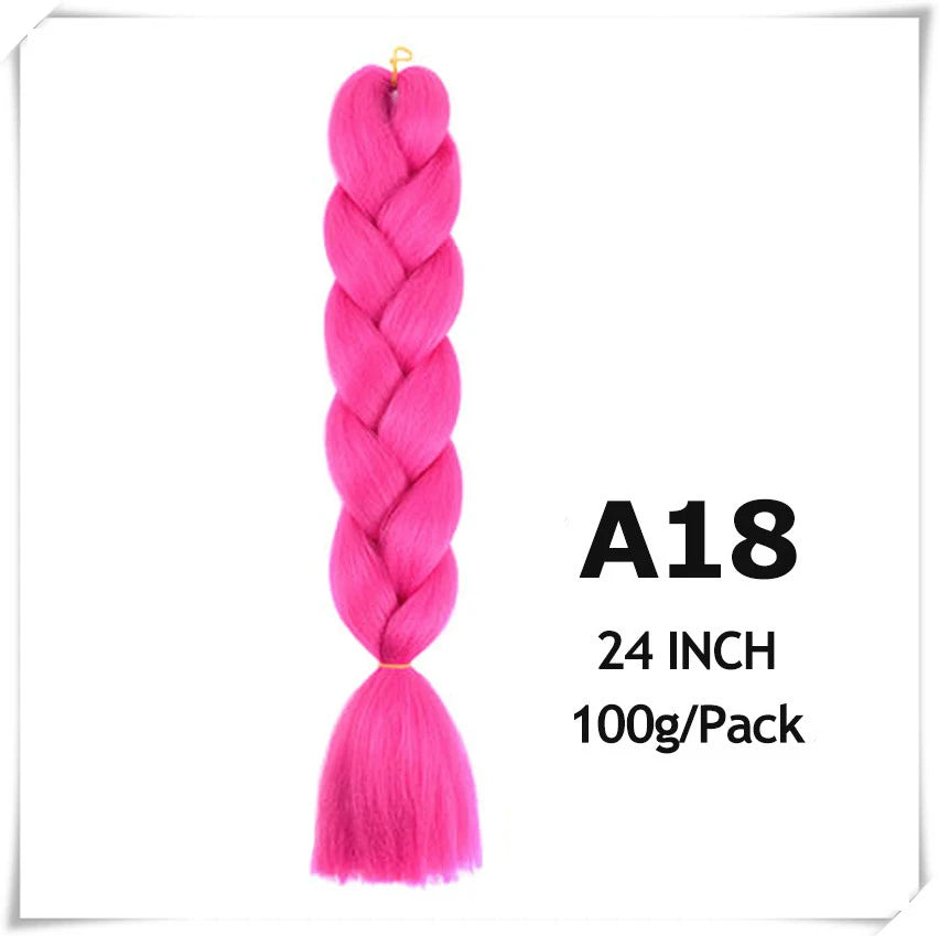 24 Inch Ombre purple jumbo Braiding Hair Synthetic