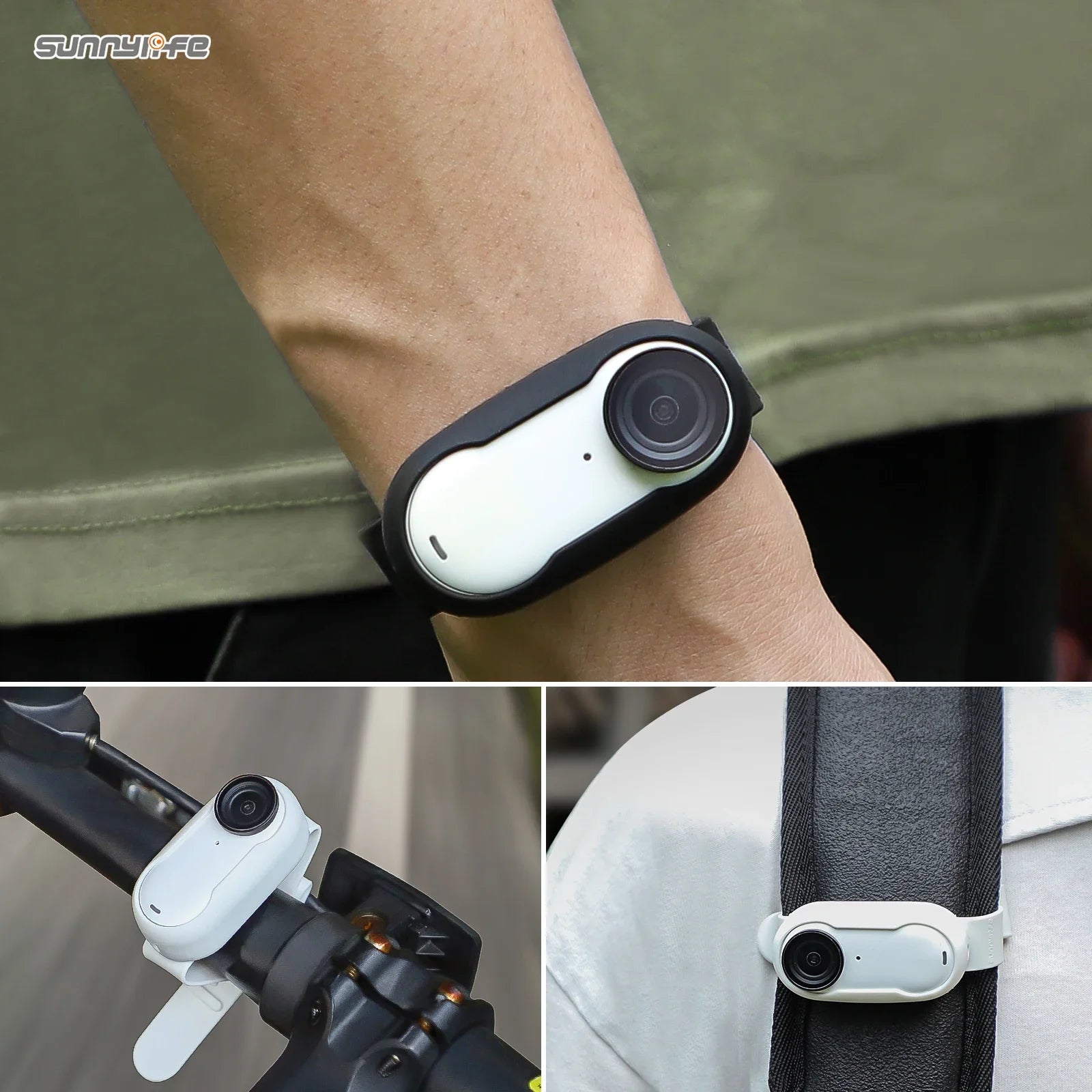 Silicone Strap for Insta360 GO 3 Sports Expansion Strap Silicone Protective Case Mounted Wrist Backpack Accessories