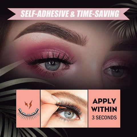 Reversible Glue-free Self-adhesive False Eyelashes Easy Makeup