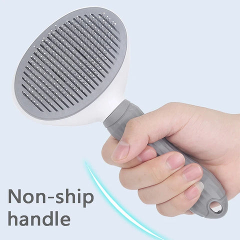 Pet Hair Removal Comb for Cats Non-slip Grooming Brush