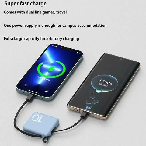 50000mAh Power Bank Mini Super Fast Chargr Portable External Battery Pack