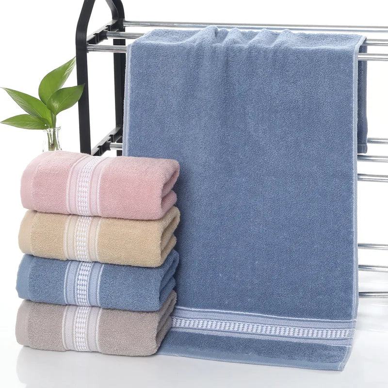 Soft and thick absorbent towel, suitable for washing and bathing in children and adults' homes 13*28.74inch/33*73cm