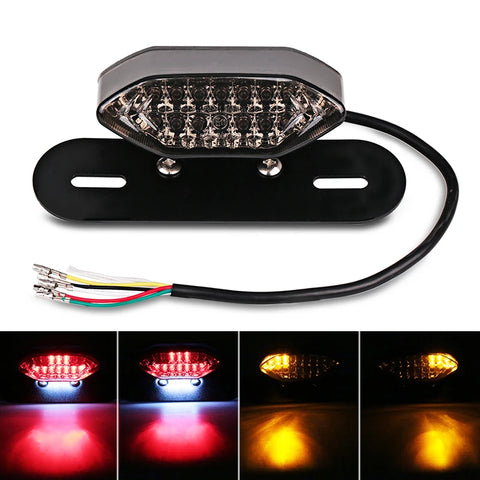 LEDLights For Motorcycle Waterproof Motorcycle Turn Signals Light Integrated Tail Brake Stop License Lamp Motorcycle Accessories