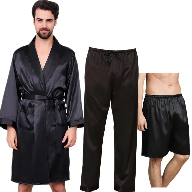 Robe Pants Pajama Set