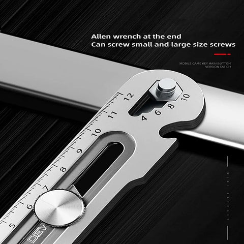 Multifunctional Utility Knife 6 in 1 Stainless Steel  Opener Screw Ruler