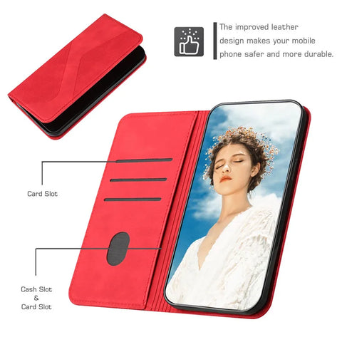 Magnetic Leather Book Case for Samsung Galaxy