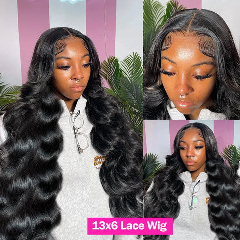 Wave Lace Front Human Hair Wigs For Black Women