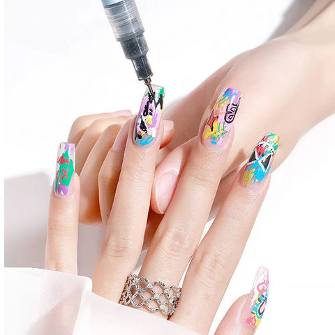 DIY 3D Abstract Line Nail Art Beauty Tool Manicure