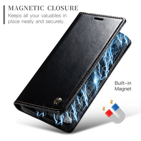 Luxury Leather Flip Wallet Case For Xiaomi