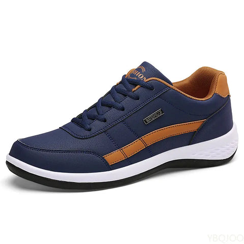 Shoes Leather Men Sneakers Trend Casual Shoe Italian Breathable Leisure Male Sneakers Non-slip Footwear Men Vulcanized Shoes2023