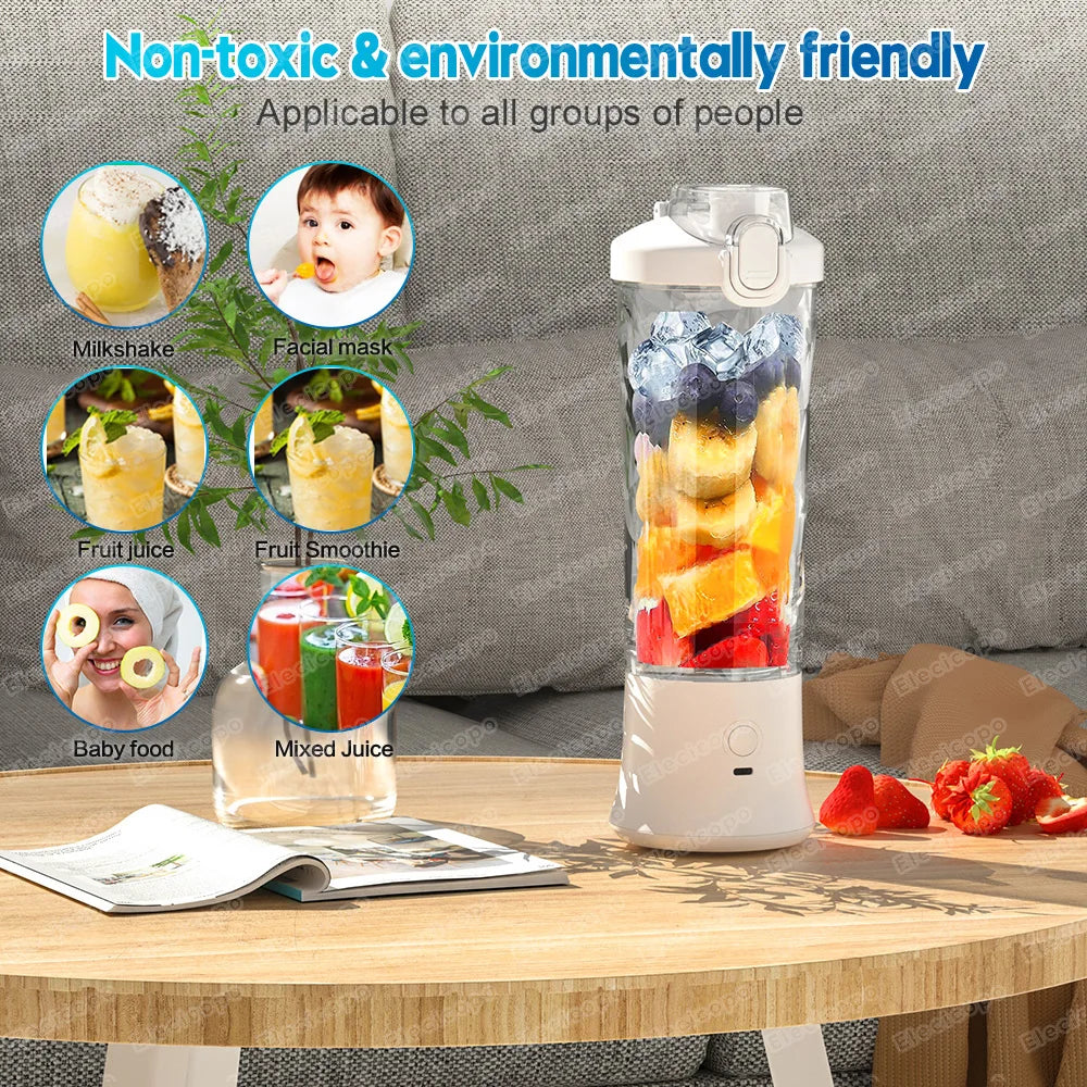 Portable blender mixer 600ML For Shakes and Smoothies Juicer