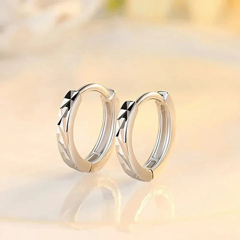 URBABY 925 Sterling Silver Needle New Women's Fashion Jewelry High Quality Starry Carved Simple Retro Earrings