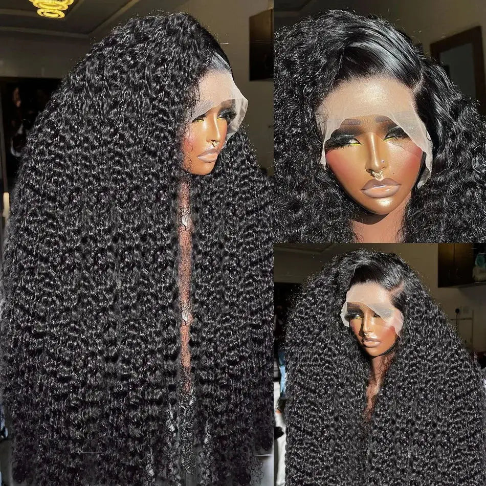 Frontal Human Hair Wig Water Deep Wave