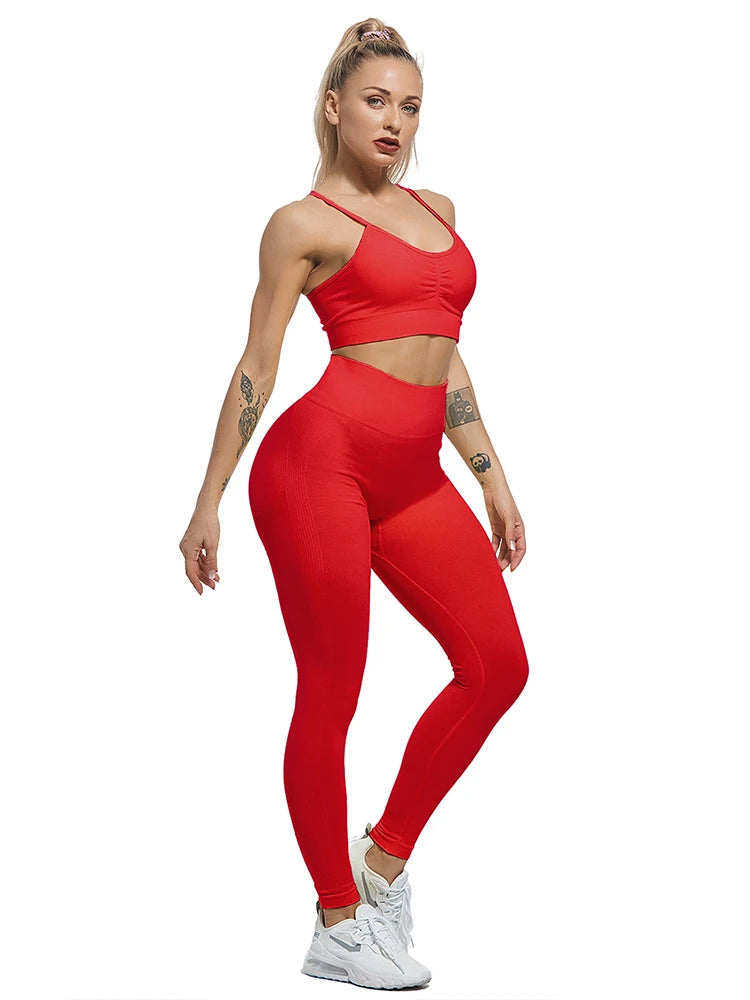 Waist Leggins Mujer Seamless Fitness Legging