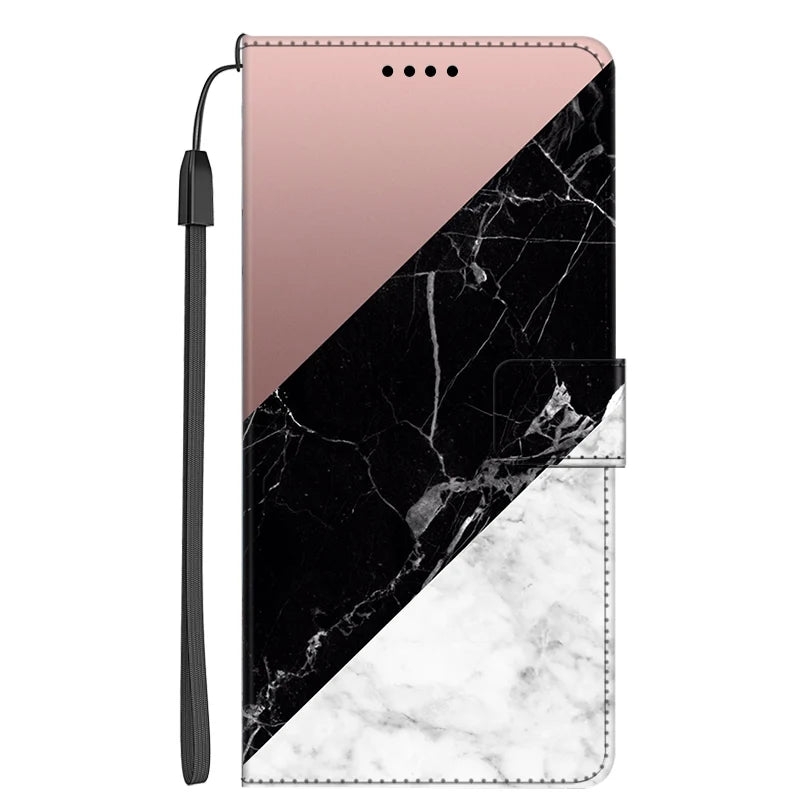 Marble Leather Case For iPhone