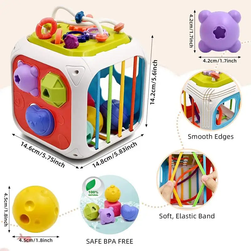 Toys Fine Motor Training Games Stacking Blocks Activity Cube